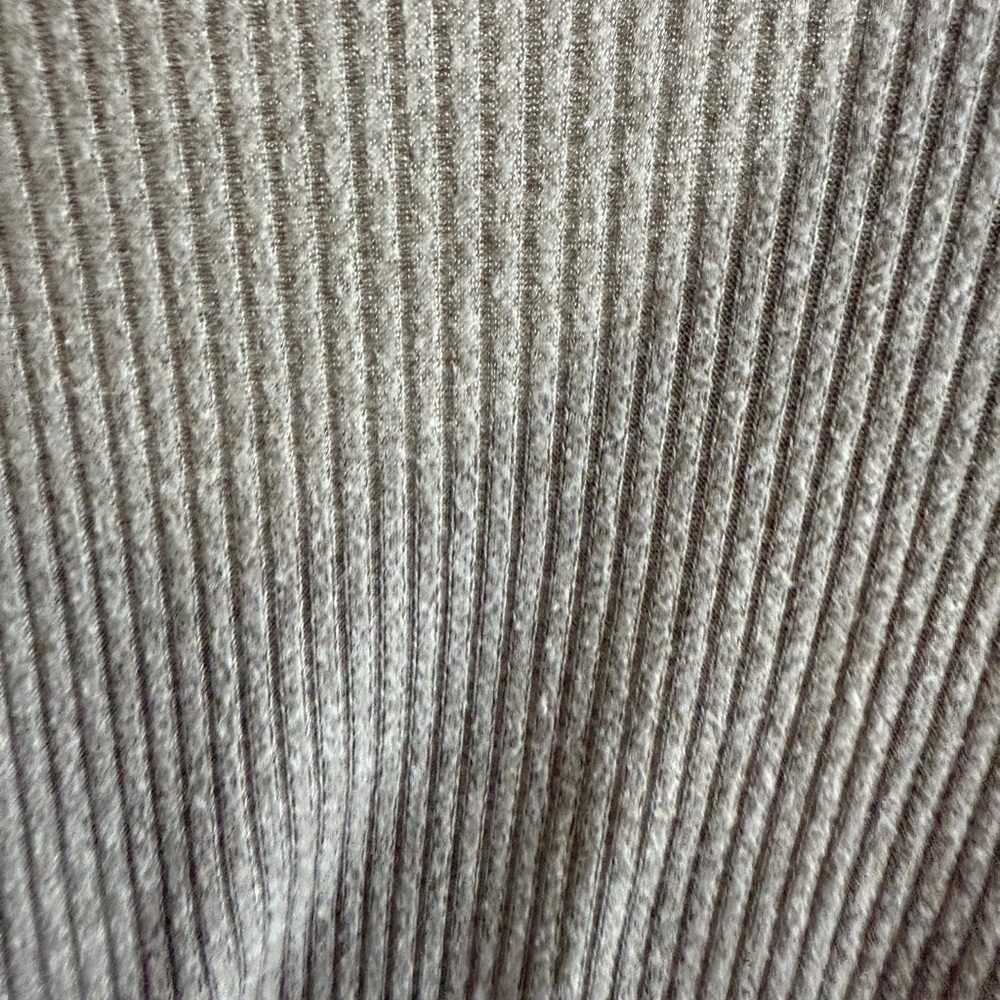 American Eagle Outfitters Gray Ribbed Fitted Blouse - Picture 4 of 4